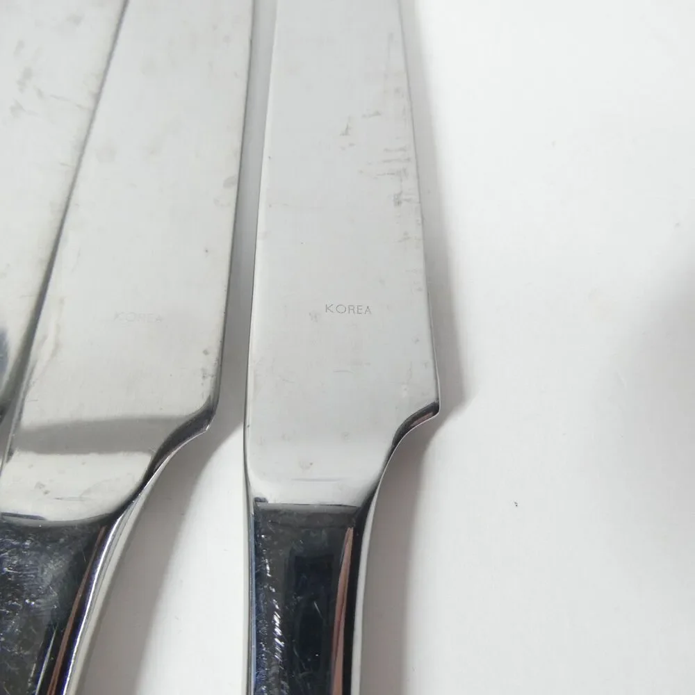 Robert Welch Ammonite 6 Knives Stainless Flatware Lot Helmick